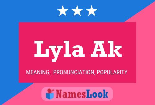 ملصق اسم Lyla Ak