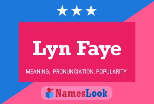 ملصق اسم Lyn Faye