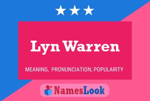 ملصق اسم Lyn Warren