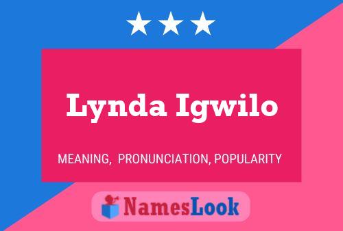 ملصق اسم Lynda Igwilo