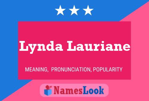 ملصق اسم Lynda Lauriane