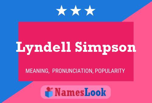 ملصق اسم Lyndell Simpson