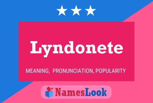 ملصق اسم Lyndonete