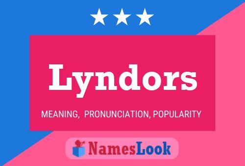 ملصق اسم Lyndors