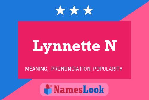 ملصق اسم Lynnette N