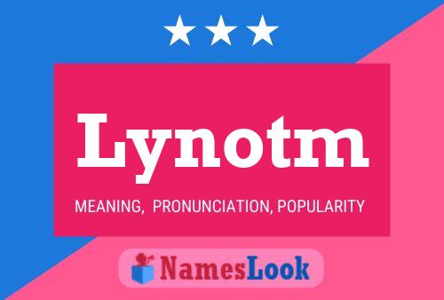 ملصق اسم Lynotm