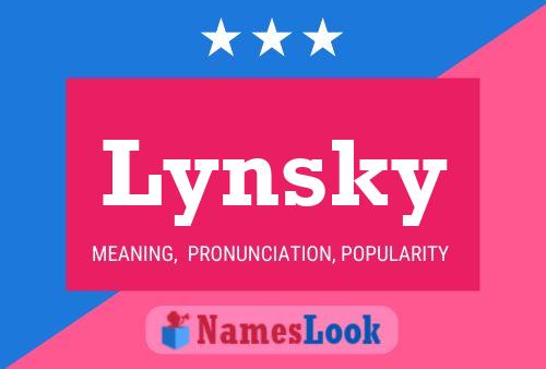 ملصق اسم Lynsky