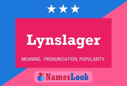 ملصق اسم Lynslager