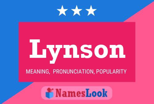 ملصق اسم Lynson