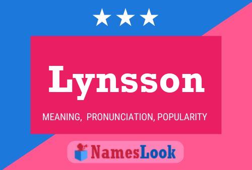 ملصق اسم Lynsson