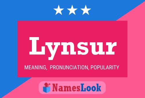 ملصق اسم Lynsur