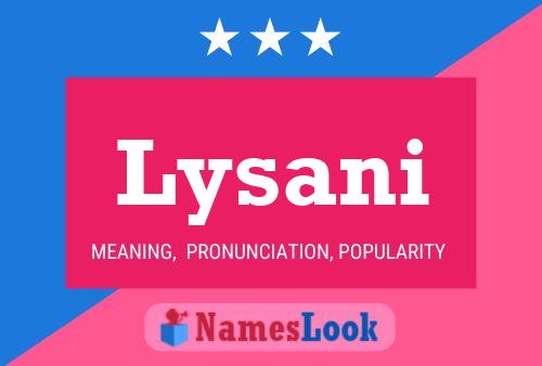 ملصق اسم Lysani