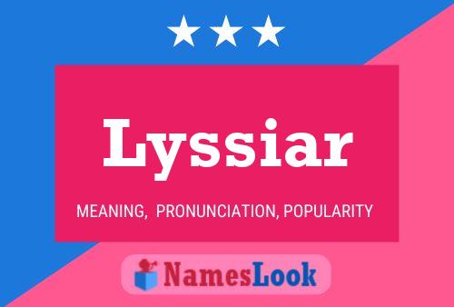 ملصق اسم Lyssiar