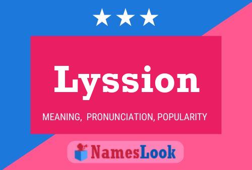 ملصق اسم Lyssion