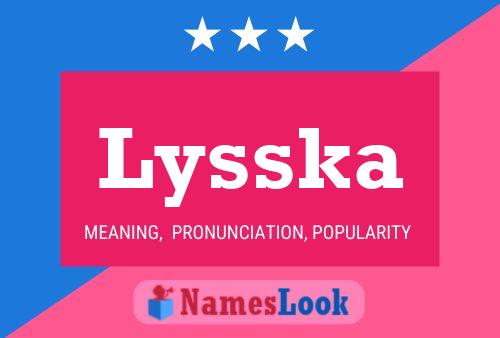 ملصق اسم Lysska