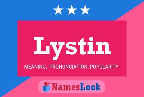 ملصق اسم Lystin