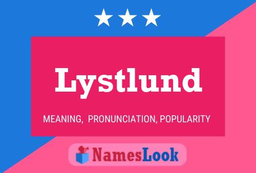 ملصق اسم Lystlund