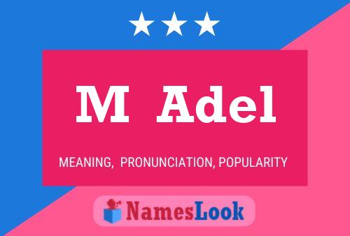 ملصق اسم M  Adel