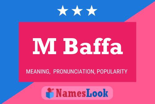 ملصق اسم M Baffa