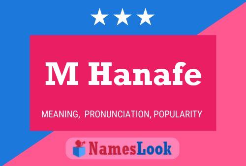 ملصق اسم M Hanafe