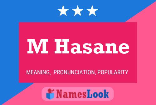 ملصق اسم M Hasane