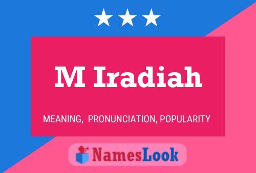 ملصق اسم M Iradiah