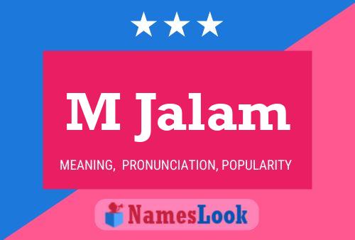 ملصق اسم M Jalam