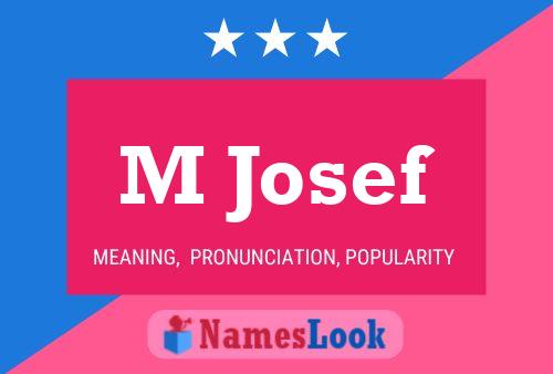 ملصق اسم M Josef