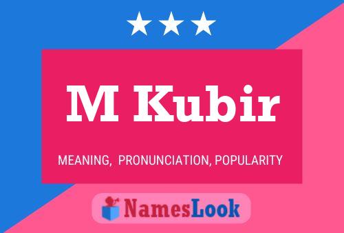 ملصق اسم M Kubir