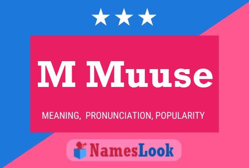 ملصق اسم M Muuse