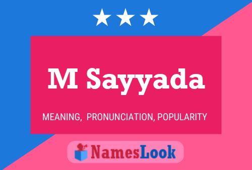 ملصق اسم M Sayyada