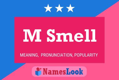 ملصق اسم M Smell