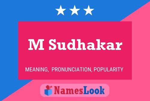 ملصق اسم M Sudhakar