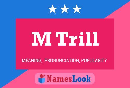 ملصق اسم M Trill