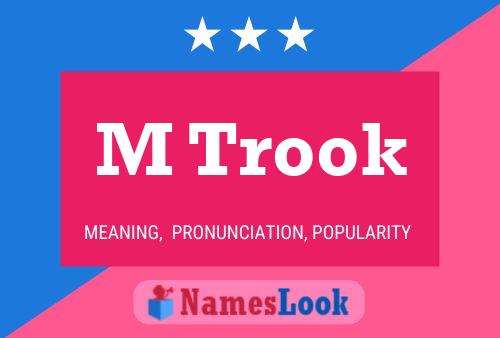 ملصق اسم M Trook