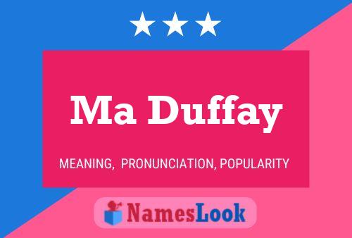 ملصق اسم Ma Duffay