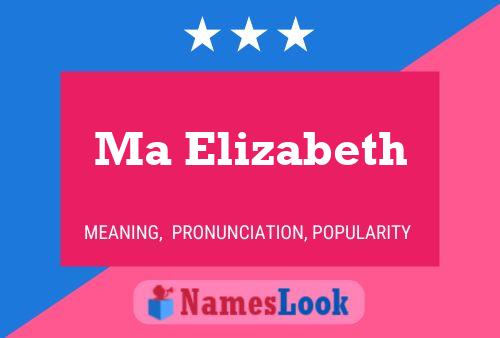 ملصق اسم Ma Elizabeth