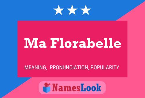 ملصق اسم Ma Florabelle