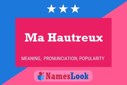 ملصق اسم Ma Hautreux