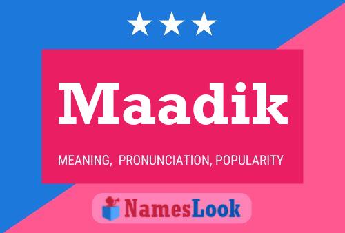 ملصق اسم Maadik