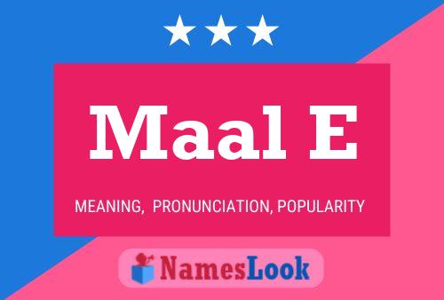 ملصق اسم Maal E