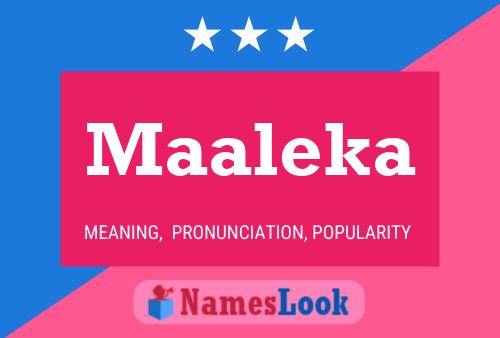 ملصق اسم Maaleka