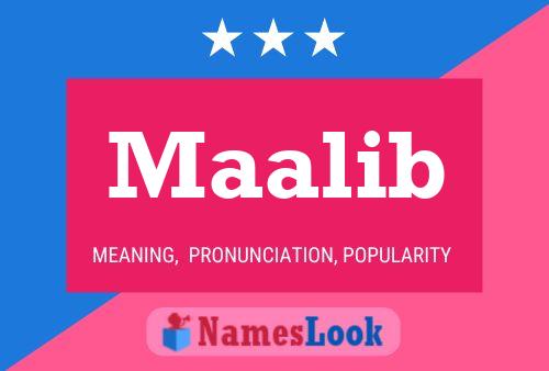 ملصق اسم Maalib