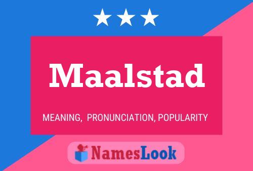 ملصق اسم Maalstad