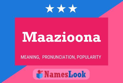 ملصق اسم Maazioona