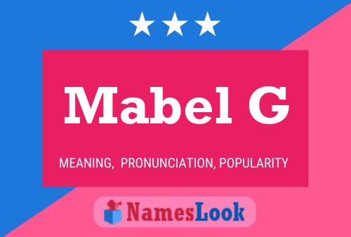 ملصق اسم Mabel G