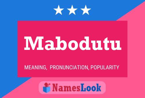 ملصق اسم Mabodutu