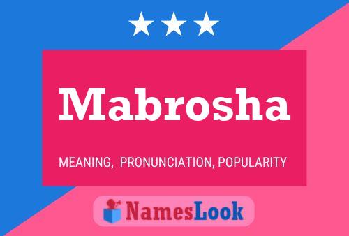 ملصق اسم Mabrosha