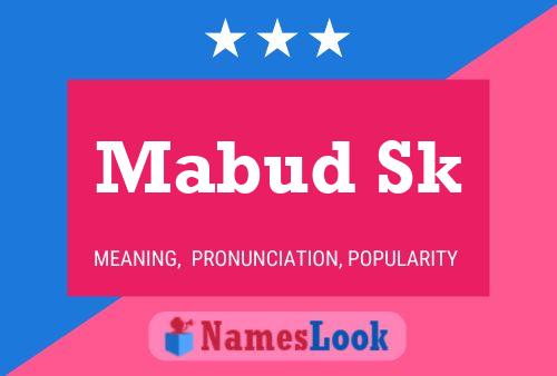 ملصق اسم Mabud Sk