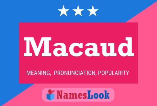 ملصق اسم Macaud